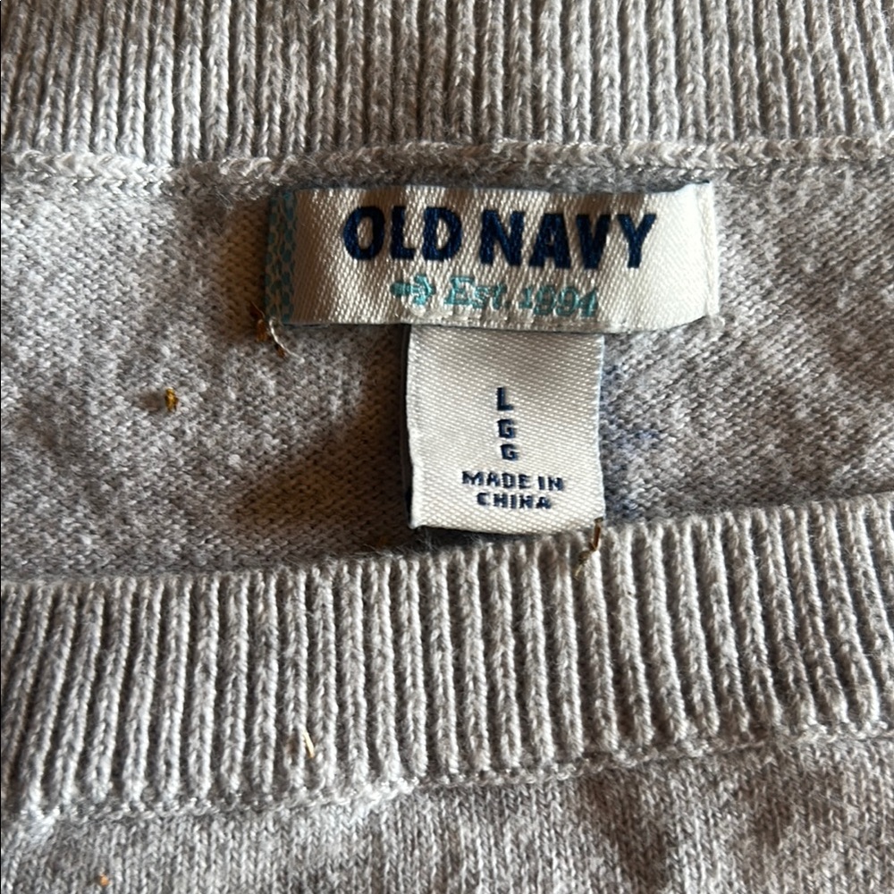 Old Navy Heather Gray Knit Top